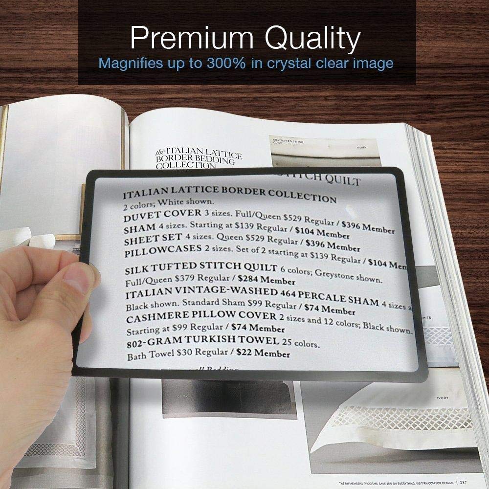 3X Magnifier Sheets (Set of 4)