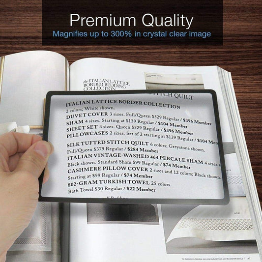 3X Magnifier Sheets (Set of 4)
