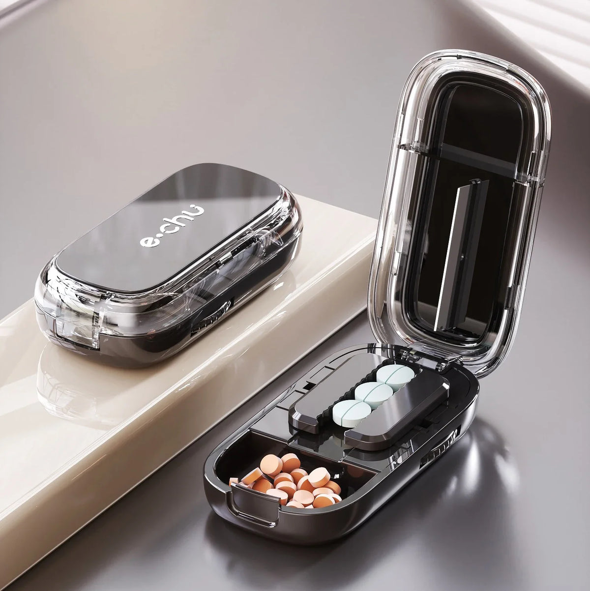 Pill Splitter with Storage Box
