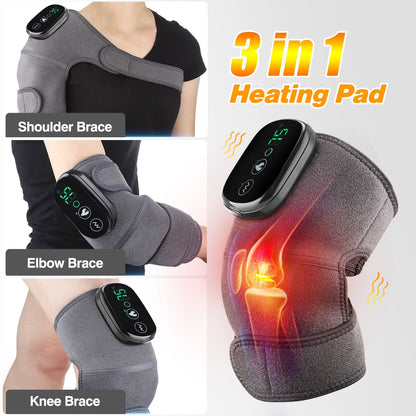 Heated Vibration Knee & Shoulder Massager