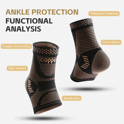 Copper-Infused Ankle Compression Sleeve - photo 3