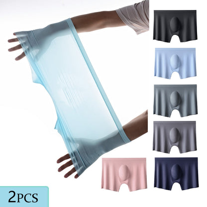 Men's Ice Silk Breathable Boxers (2 Pack) - photo 4