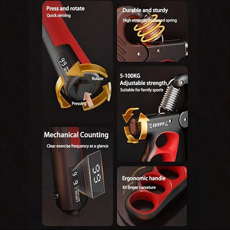 Adjustable Hand Grip Trainer with Counter - photo 3