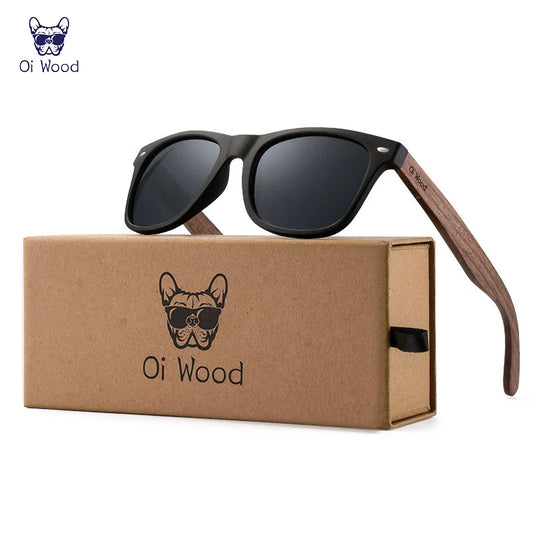 Polarized Sunglasses with Wooden Temples - photo 2