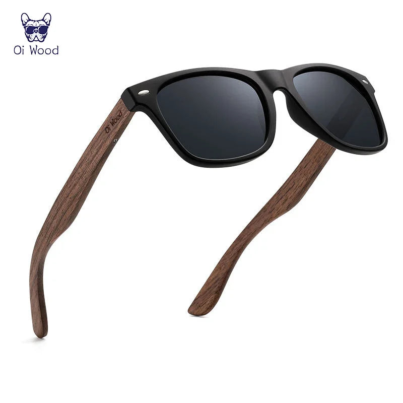 Polarized Sunglasses with Wooden Temples - photo 4