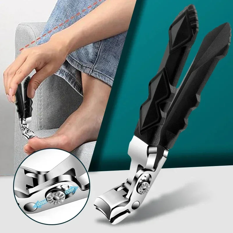 Wide-Jaw Angled Nail Clipper