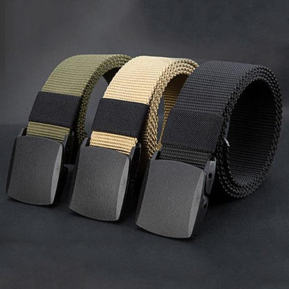 Nylon Belt with Metal-Free Quick-Release Buckle