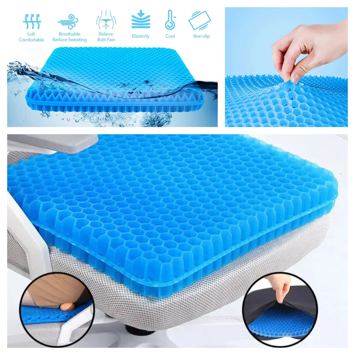 Honeycomb Gel Seat Cushion