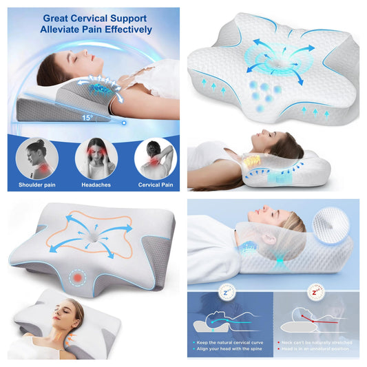 Butterfly Memory Foam Neck & Shoulder Pillow