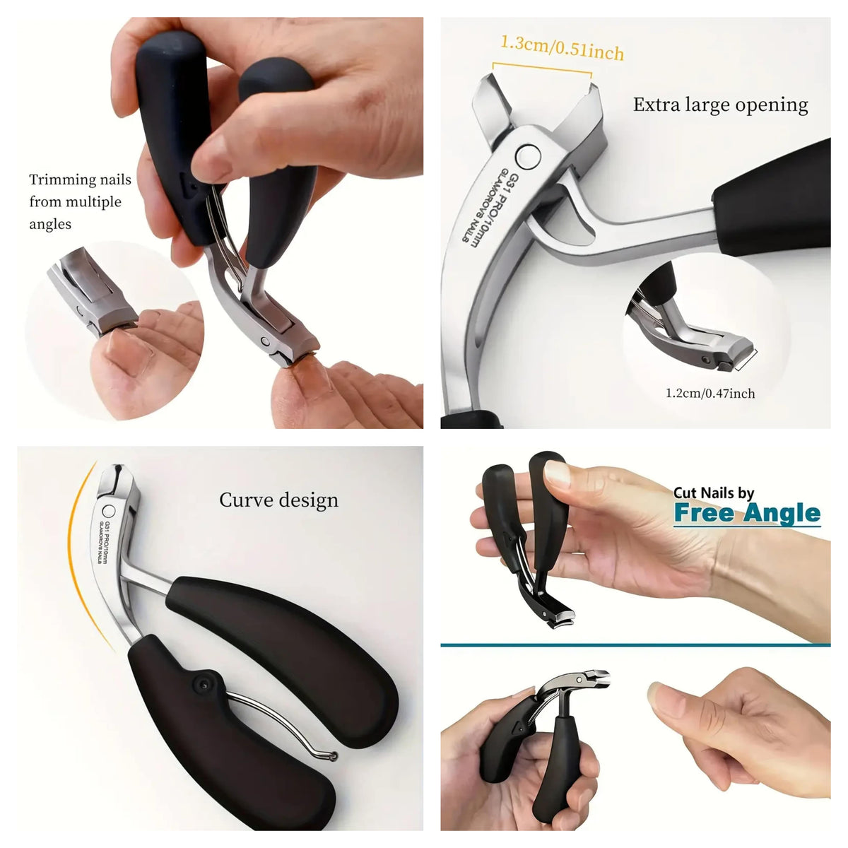 Curved Heavy-Duty Nail Clipper