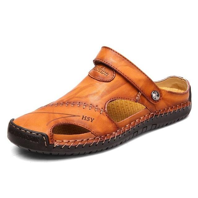 Men's Leather Roman Sandals - photo 2