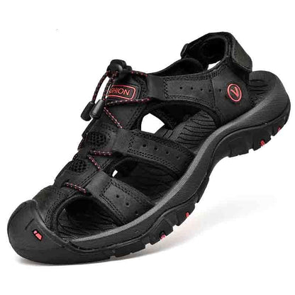 Men's Leather Closed-Toe Hiking Sandals - photo 2