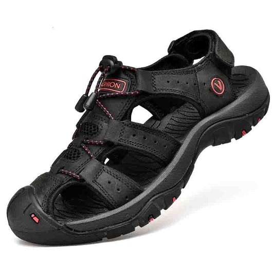 Men's Leather Closed-Toe Hiking Sandals - photo 2