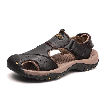 Men's Leather Closed-Toe Hiking Sandals - photo 4