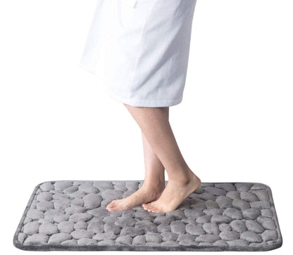 Non-Slip Cobblestone Memory Foam Bath Mat - photo 4