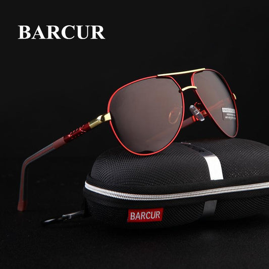 Polarized Aluminum Aviator Sunglasses