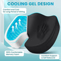 Cooling Gel Memory Foam Coccyx Cushion