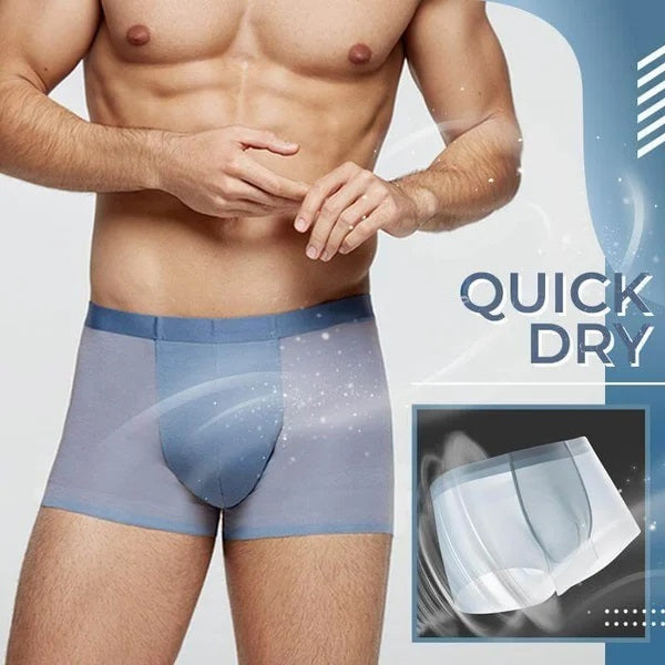 Men's Ice Silk Breathable Boxers (2 Pack) - photo 3