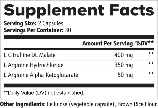 VitaFlow Nitric Oxide - gallery-facts